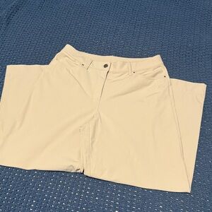 Lululemon Cream Wide-Leg Pants